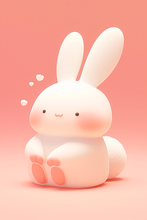 CG小兔子立体形象模型