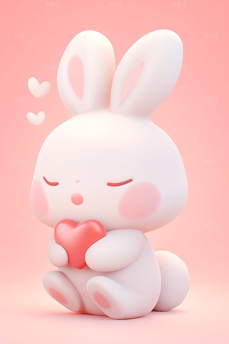CG小兔子3D可爱模型