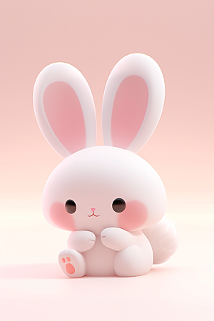 CG小兔子小动物立体模型