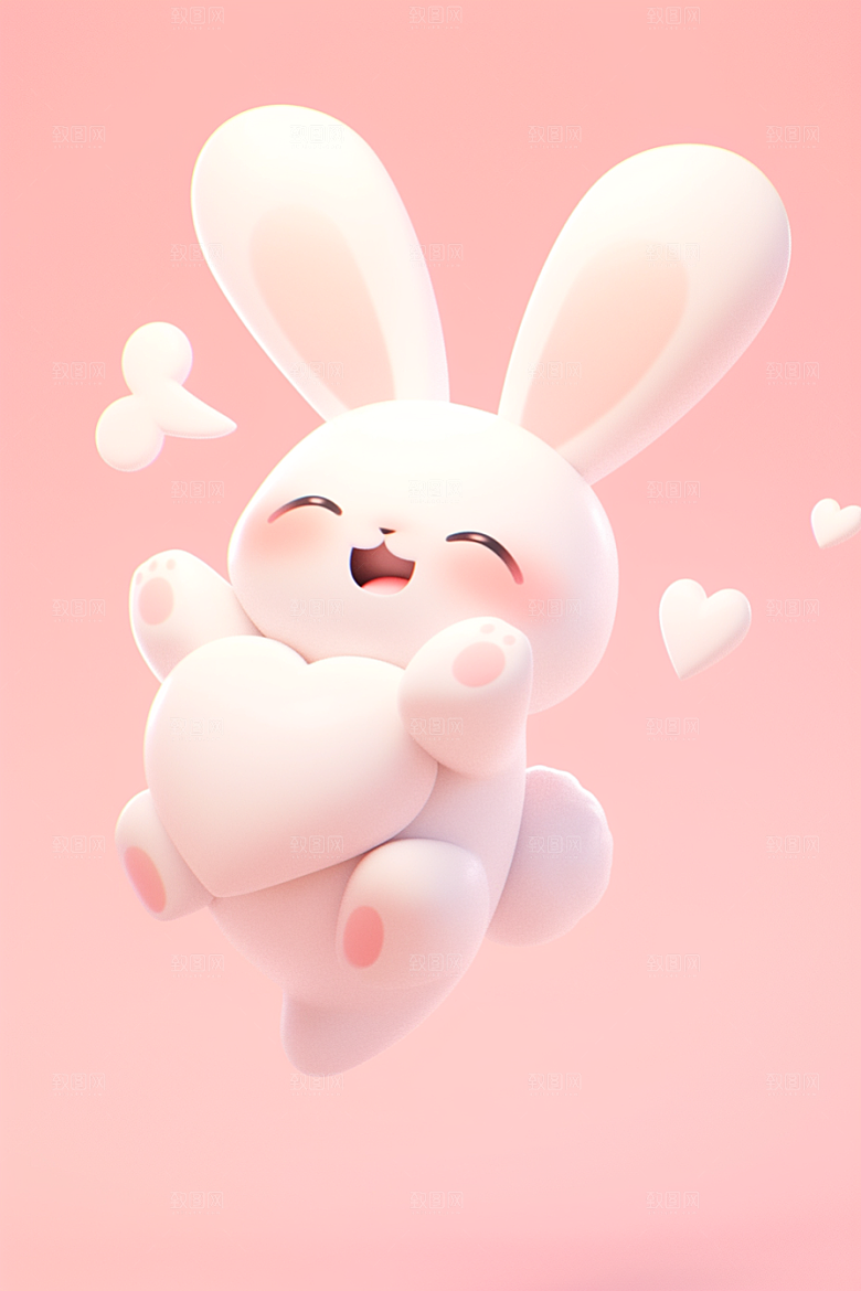 CG小兔子小动物C4D模型