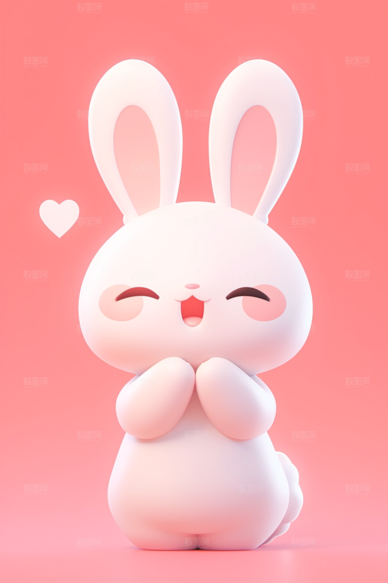 CG小兔子IP卡通模型