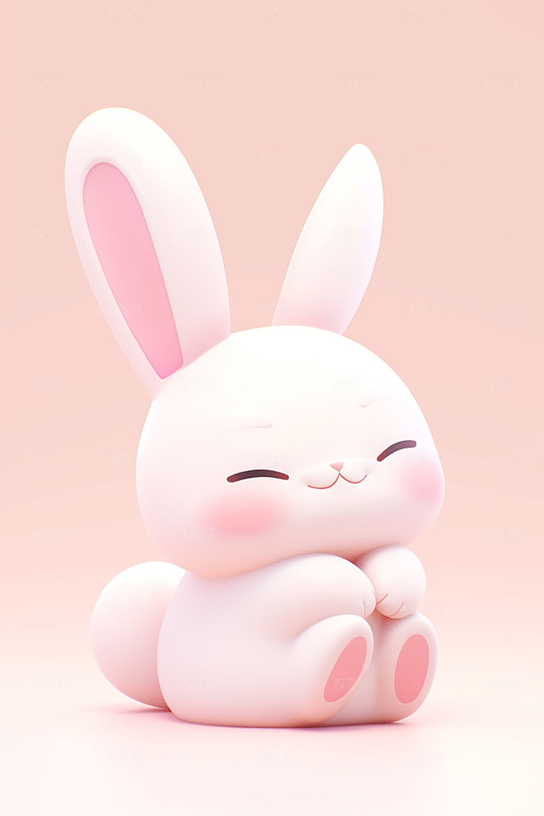 CG小兔子立体小动物模型