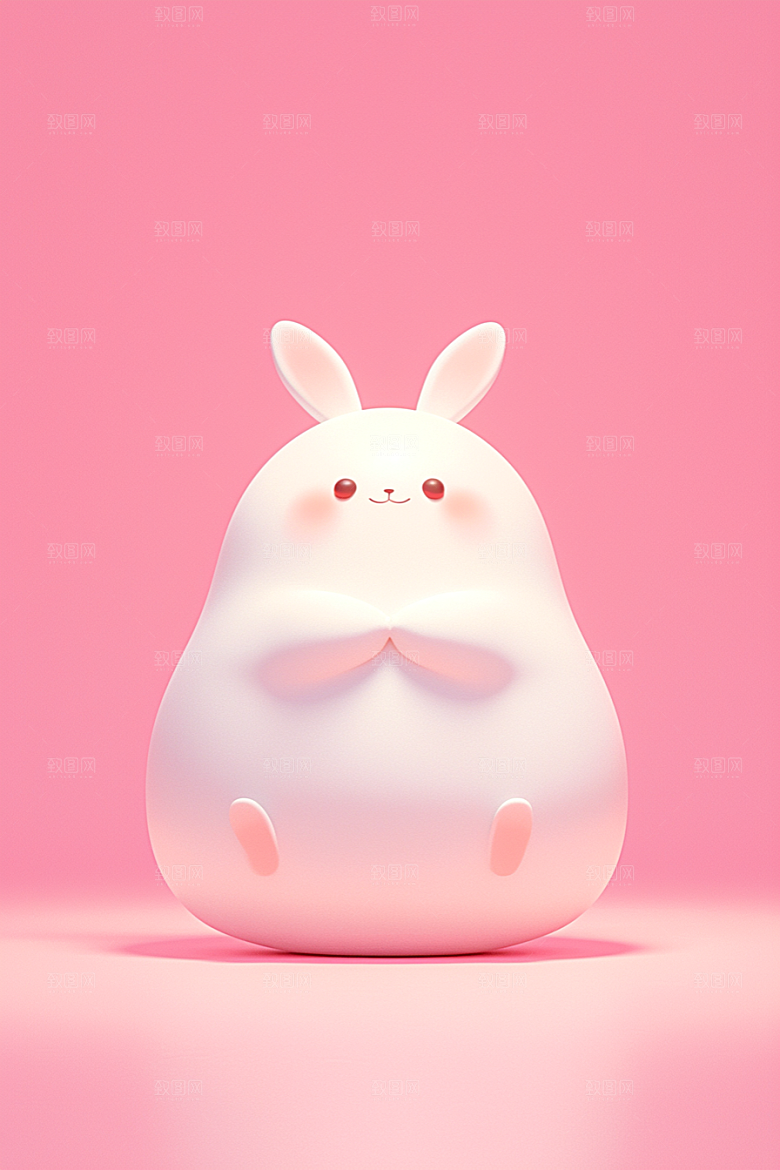 CG小兔子形象IP模型
