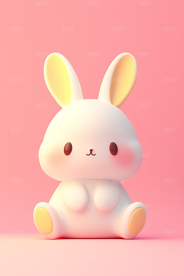CG小兔子3D立体模型