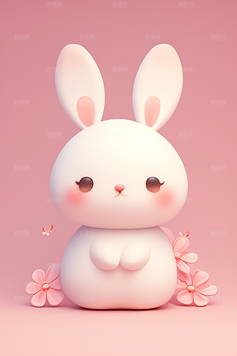 CG小兔子小动物3D模型