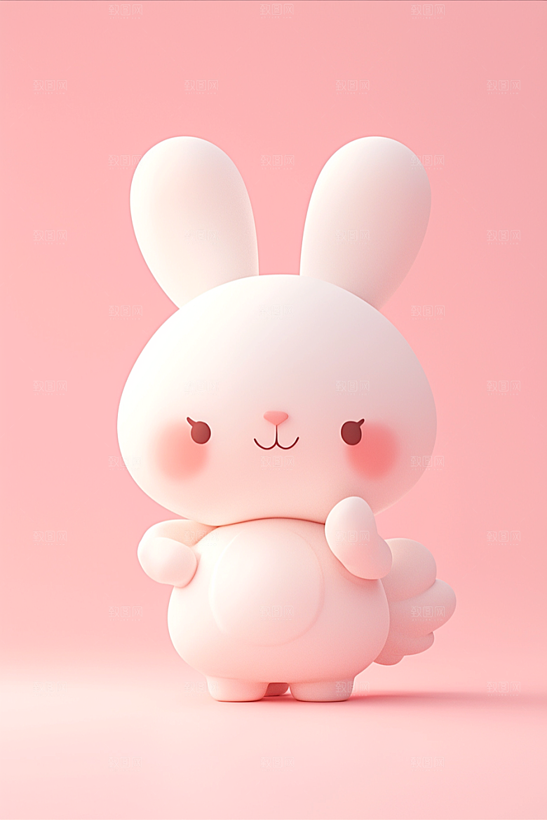 CG小兔子可爱3D模型