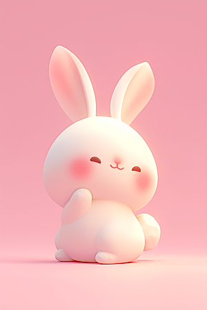 CG小兔子小动物立体模型