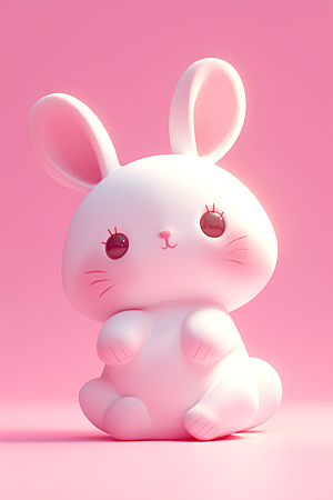 CG小兔子3D可爱模型