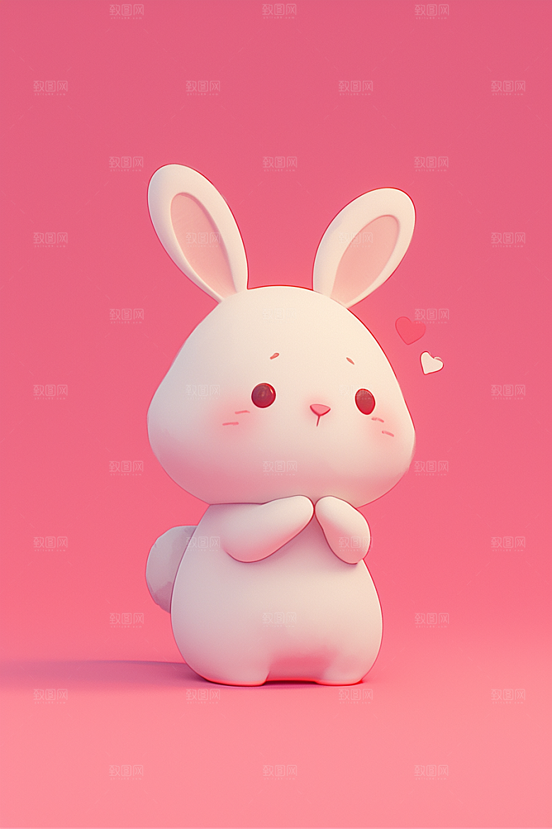 CG小兔子形象C4D模型