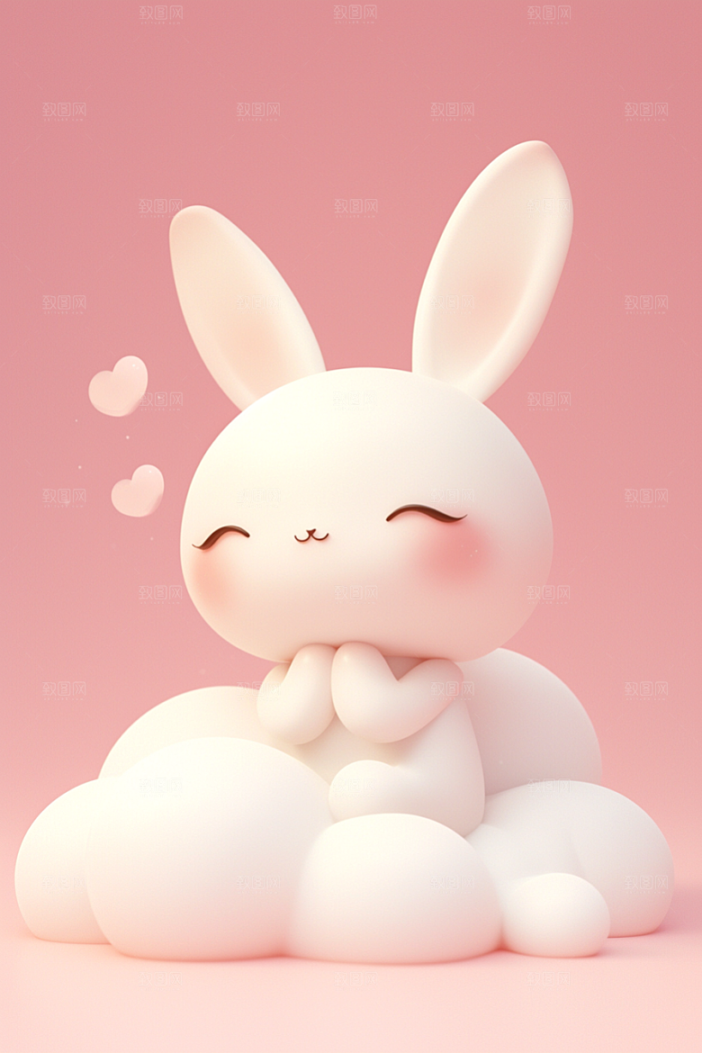 CG小兔子立体3D模型
