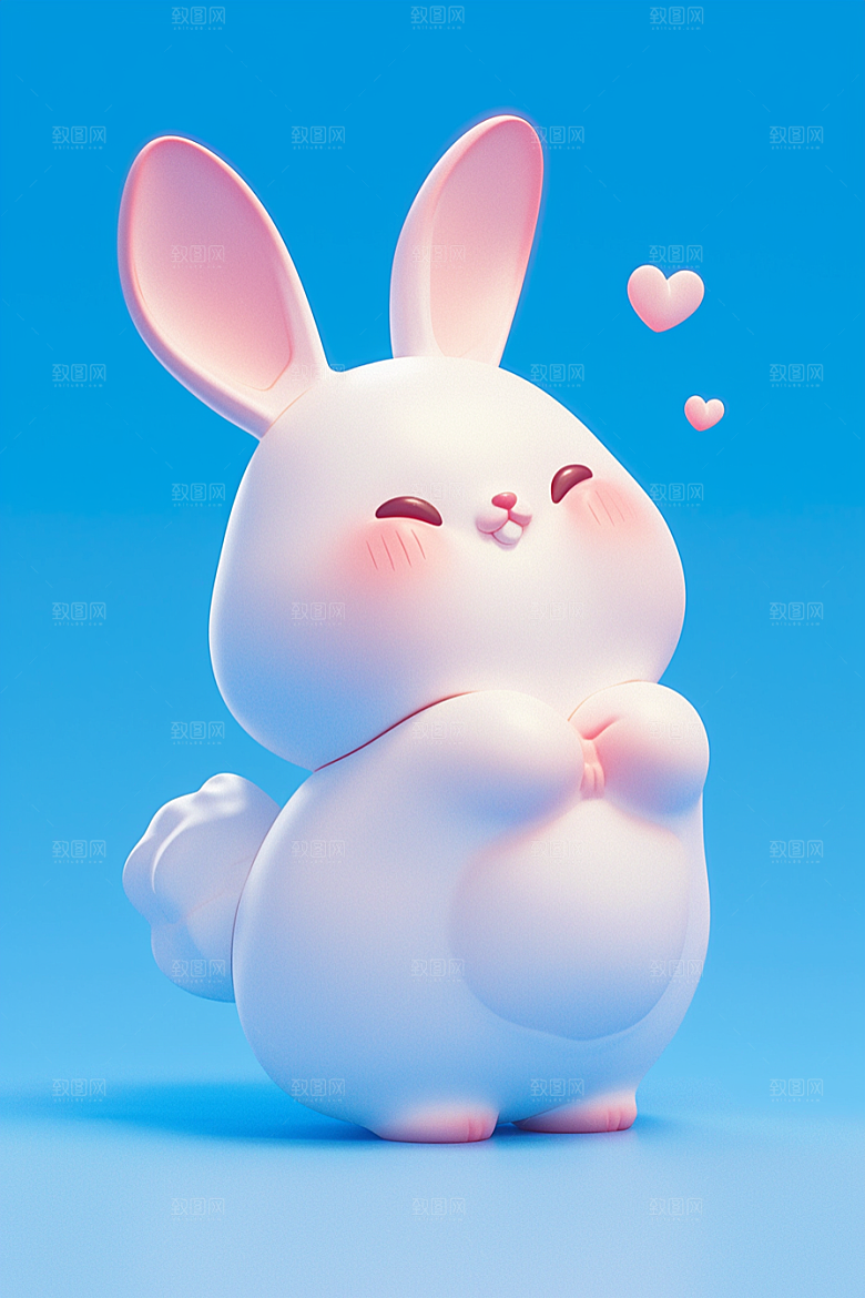 CG小兔子IP形象模型