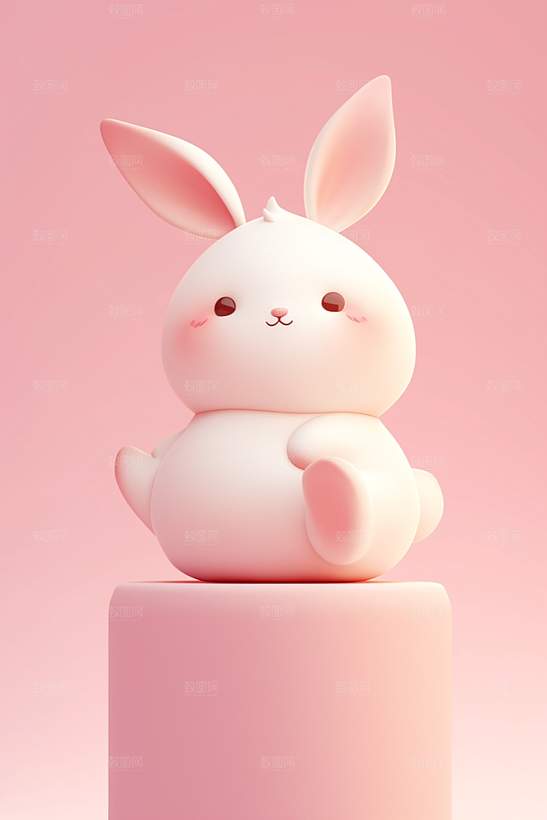 CG小兔子立体IP模型