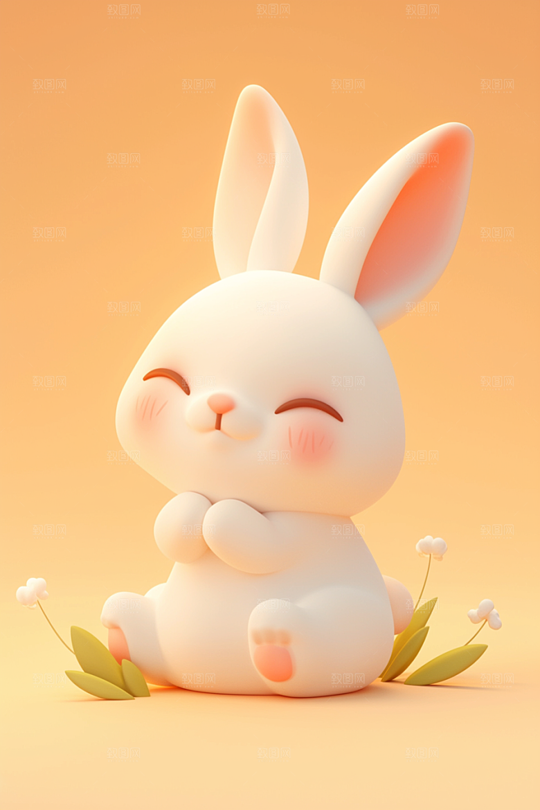 CG小兔子3D立体模型