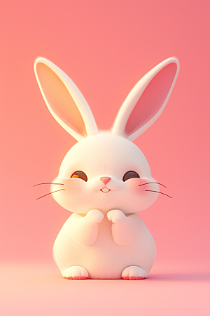 CG小兔子可爱3D模型