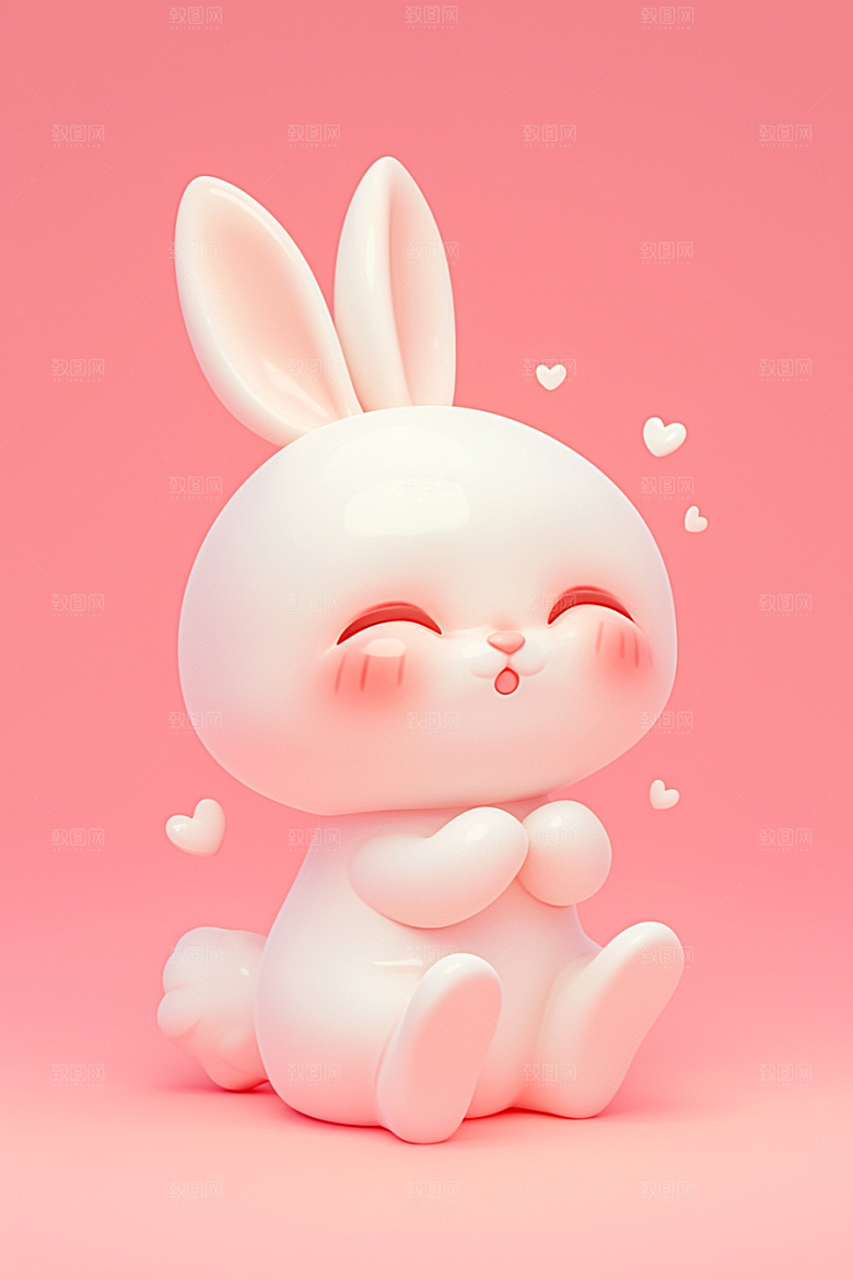 CG小兔子立体3D模型