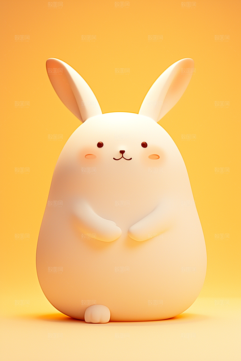 CG小兔子IP可爱模型