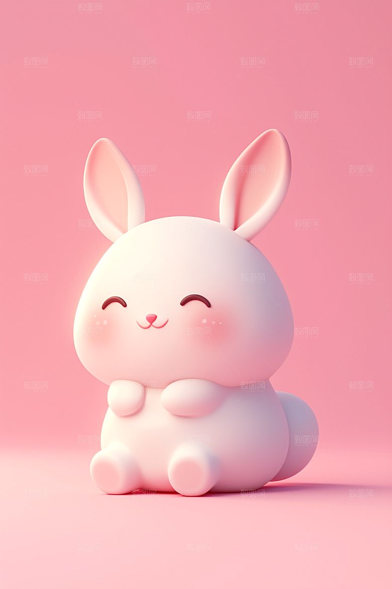 CG小兔子形象3D模型