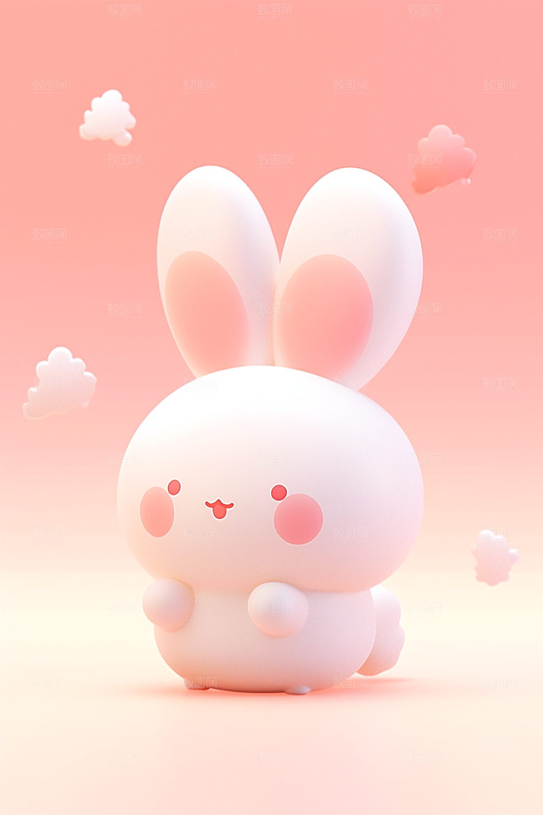 CG小兔子3D立体模型