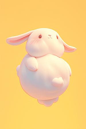 CG小兔子拟人3D模型