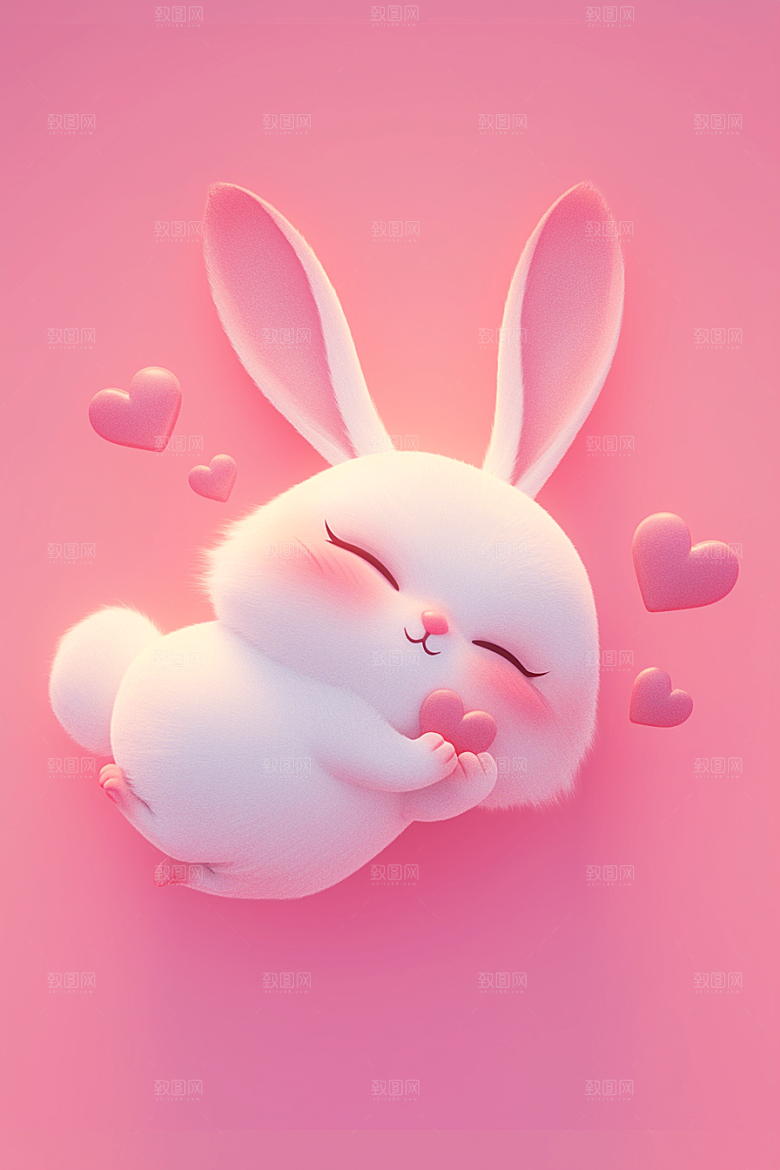 CG小兔子立体3D模型