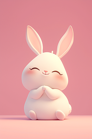 CG小兔子形象3D模型