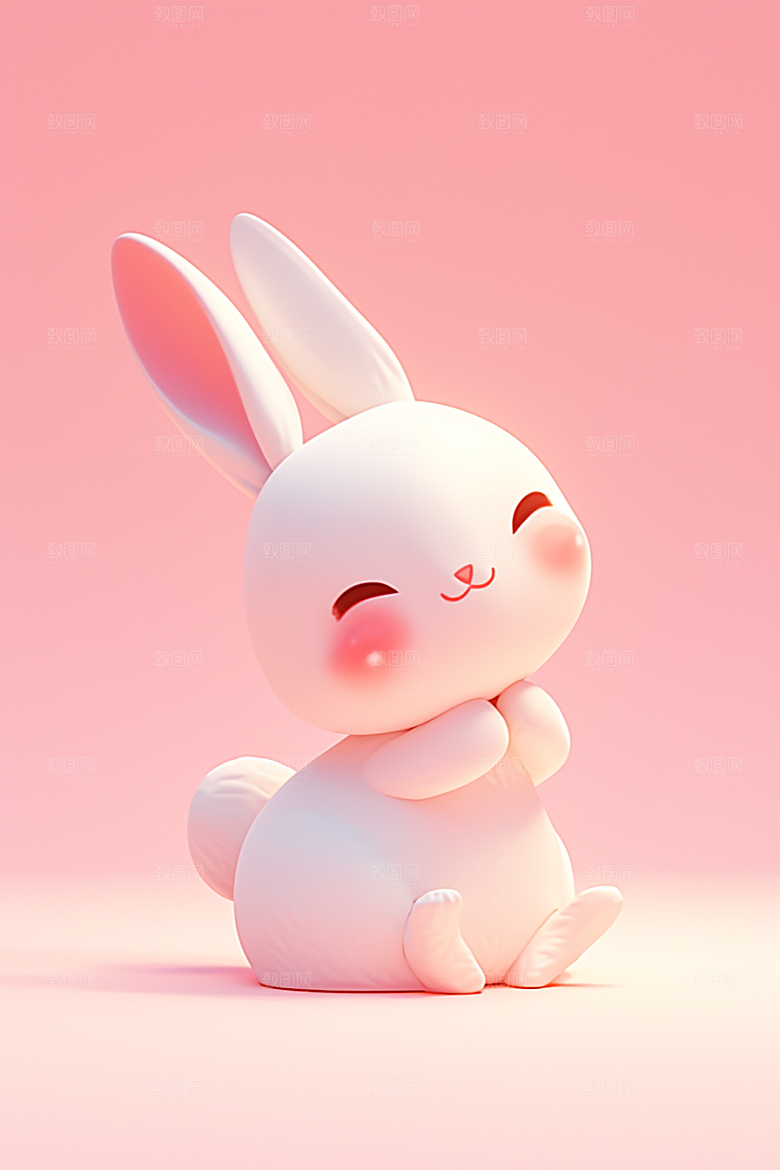CG小兔子立体小动物模型