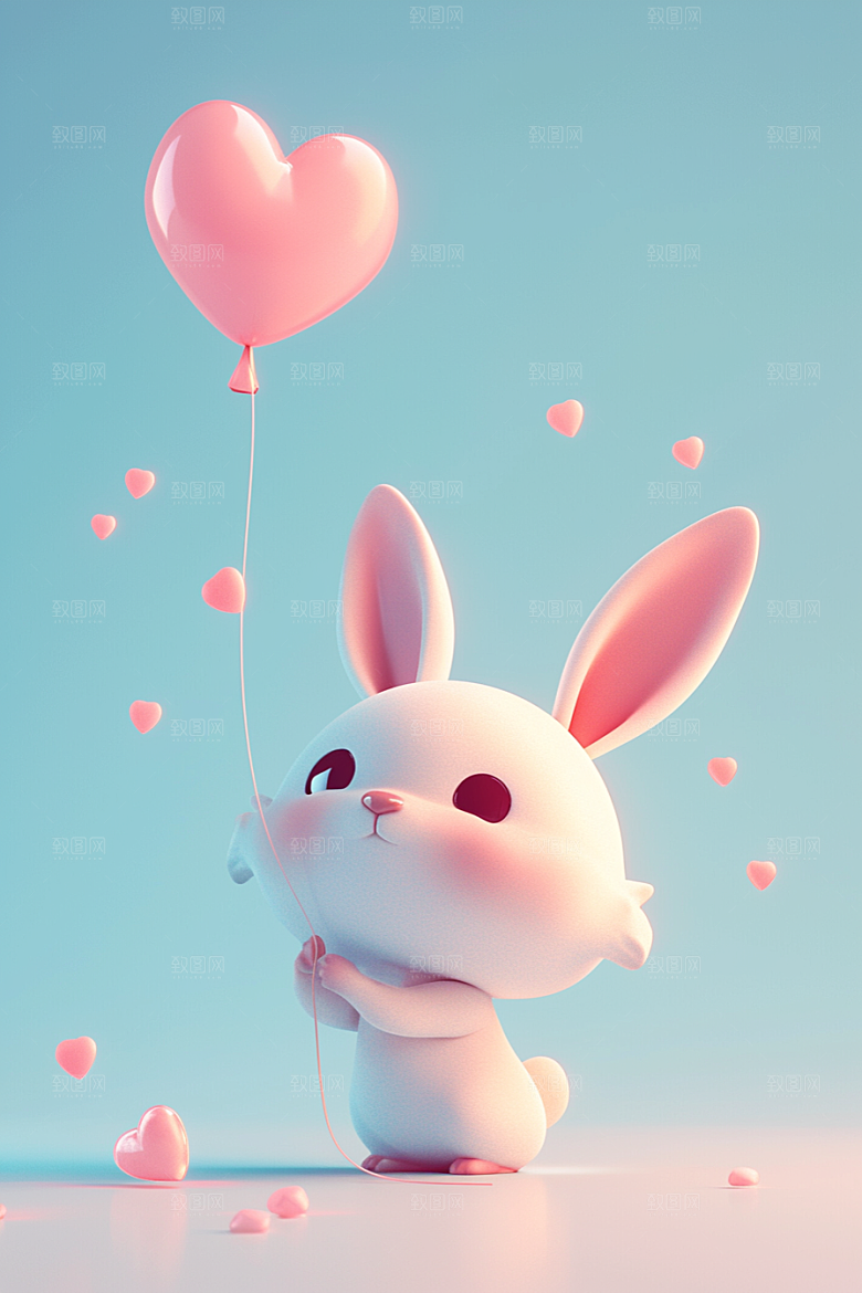 CG小兔子立体IP模型
