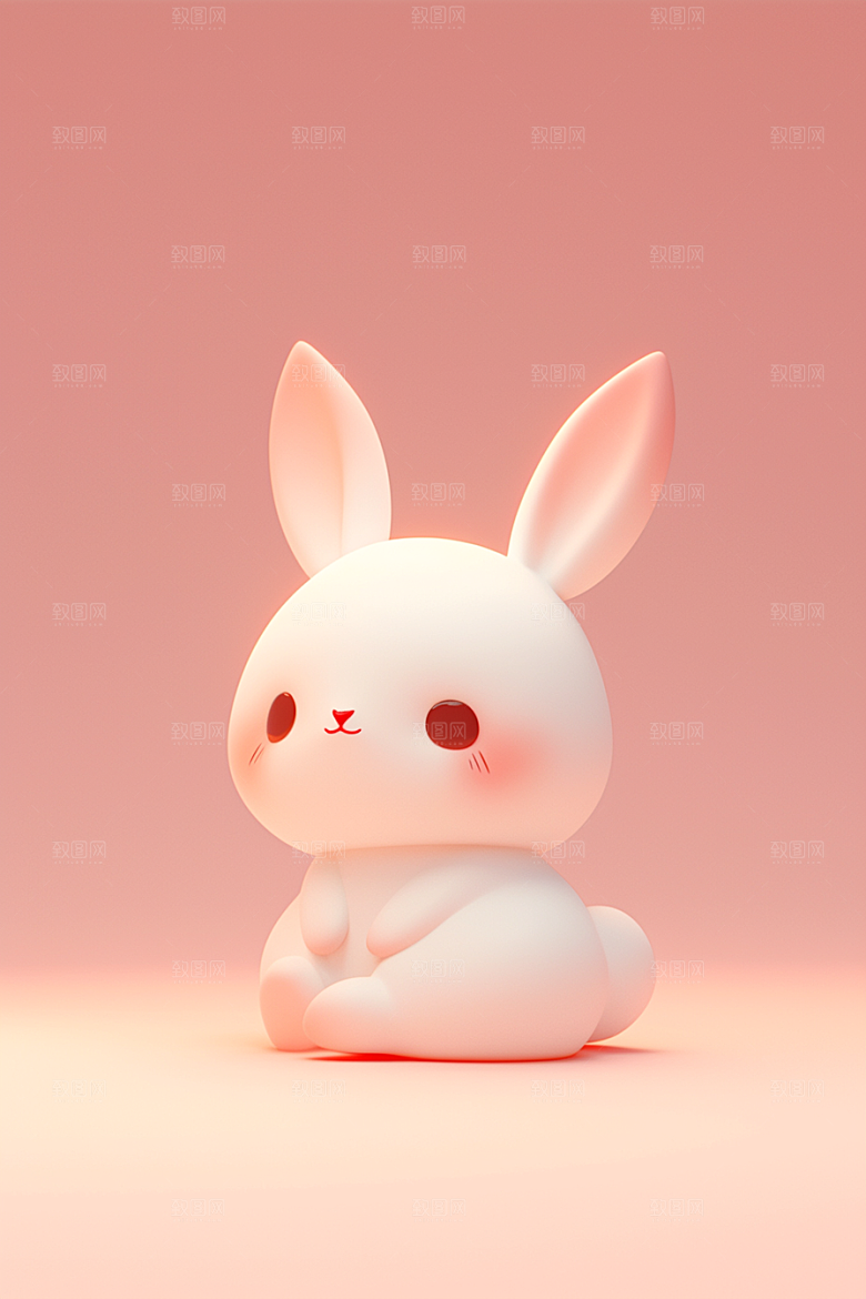 CG小兔子IP拟人模型