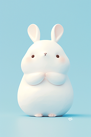 CG小兔子IP拟人模型