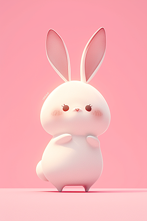 CG小兔子3D小动物模型