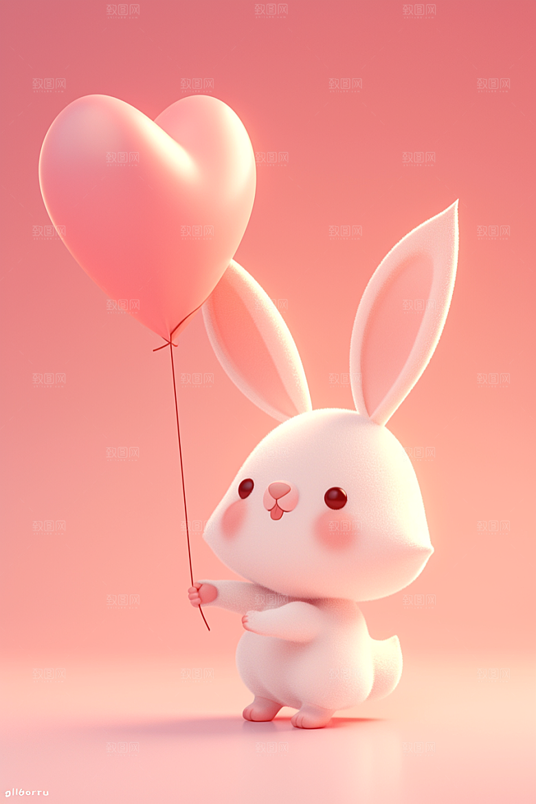 CG小兔子立体卡通模型