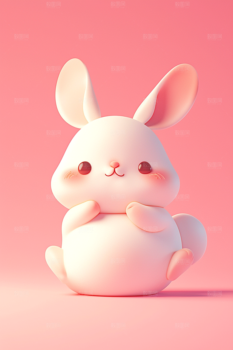 CG小兔子IP3D模型