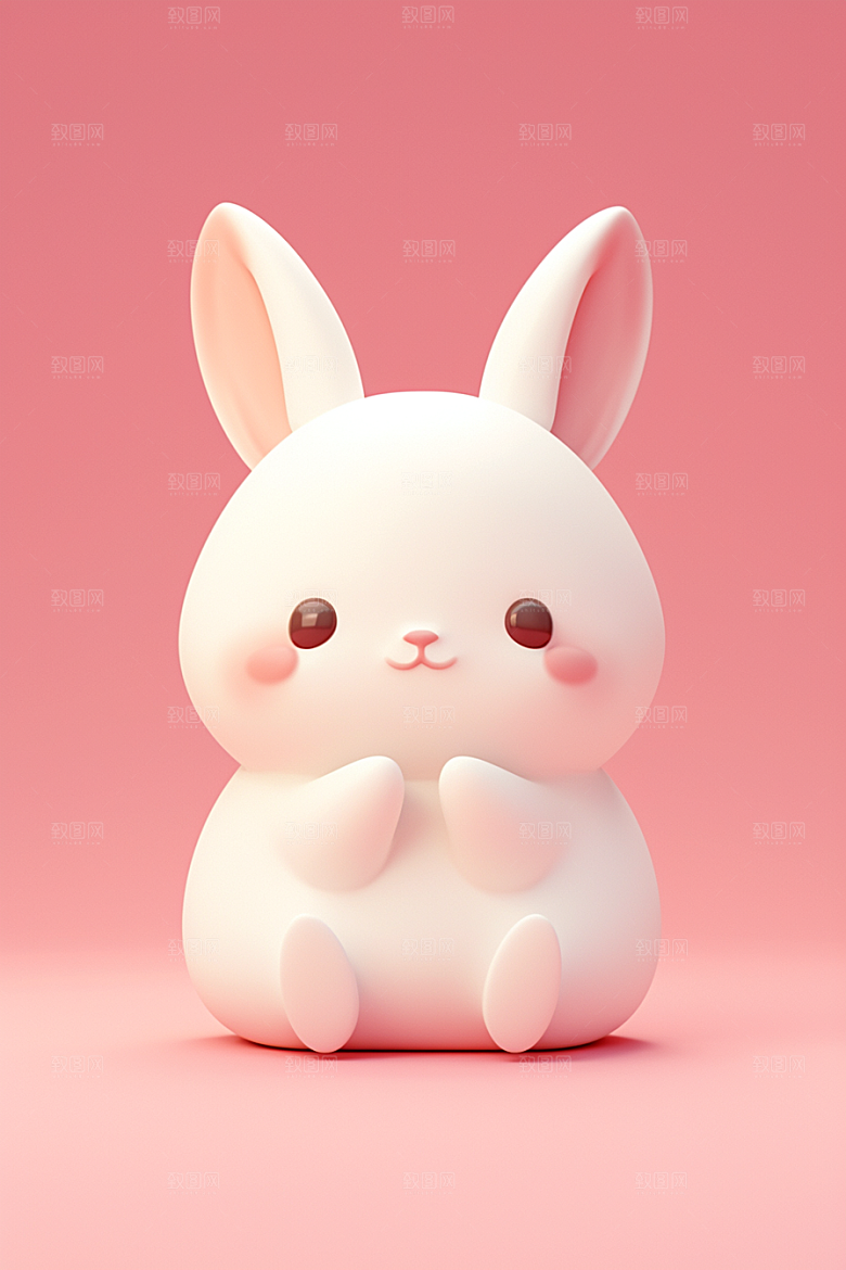 CG小兔子立体IP模型