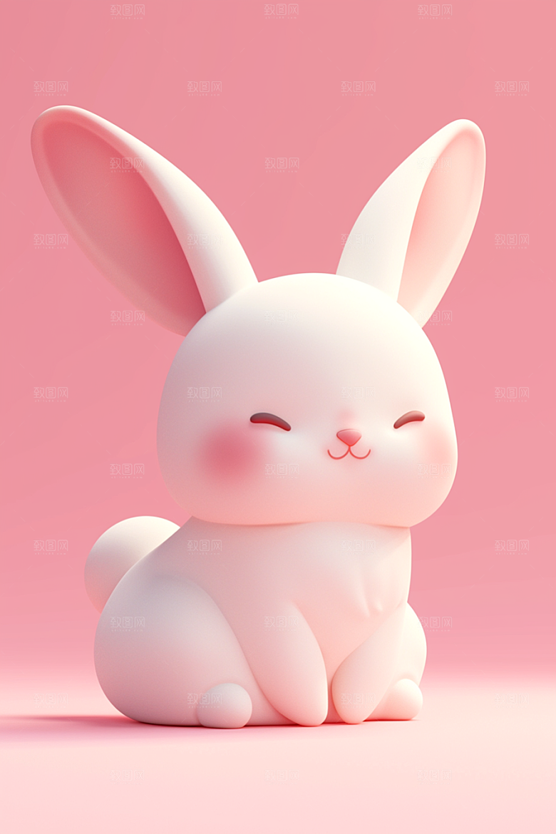 CG小兔子小动物3D模型