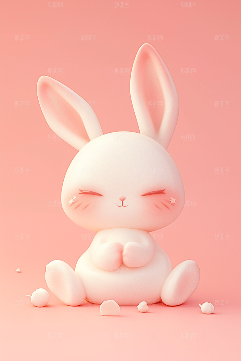 CG小兔子立体IP模型