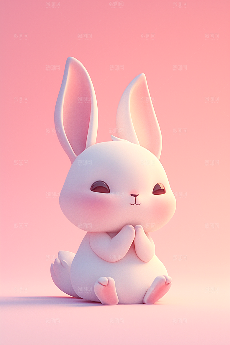 CG小兔子立体IP模型