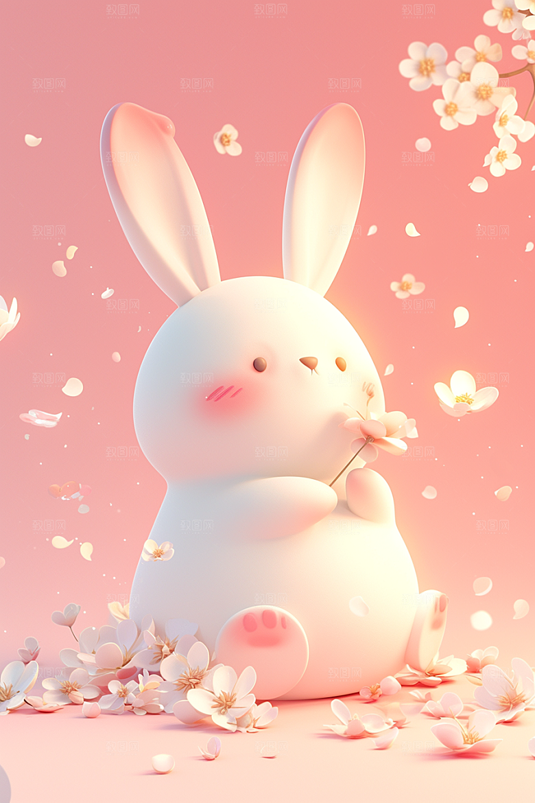 CG小兔子3D小动物模型
