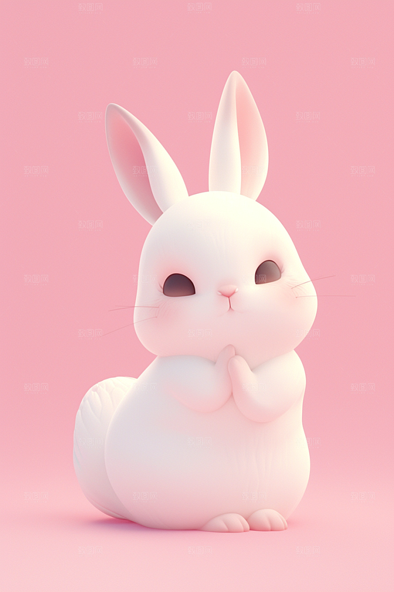 CG小兔子小动物3D模型