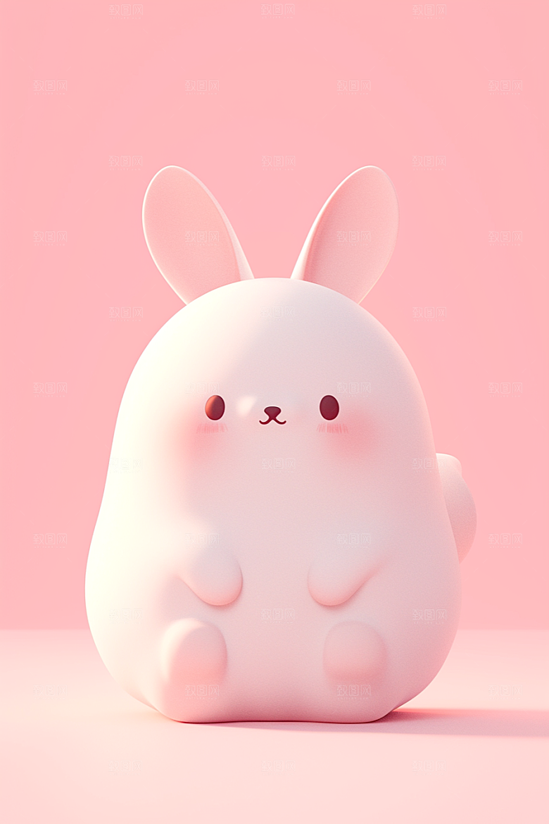 CG小兔子小白兔3D模型