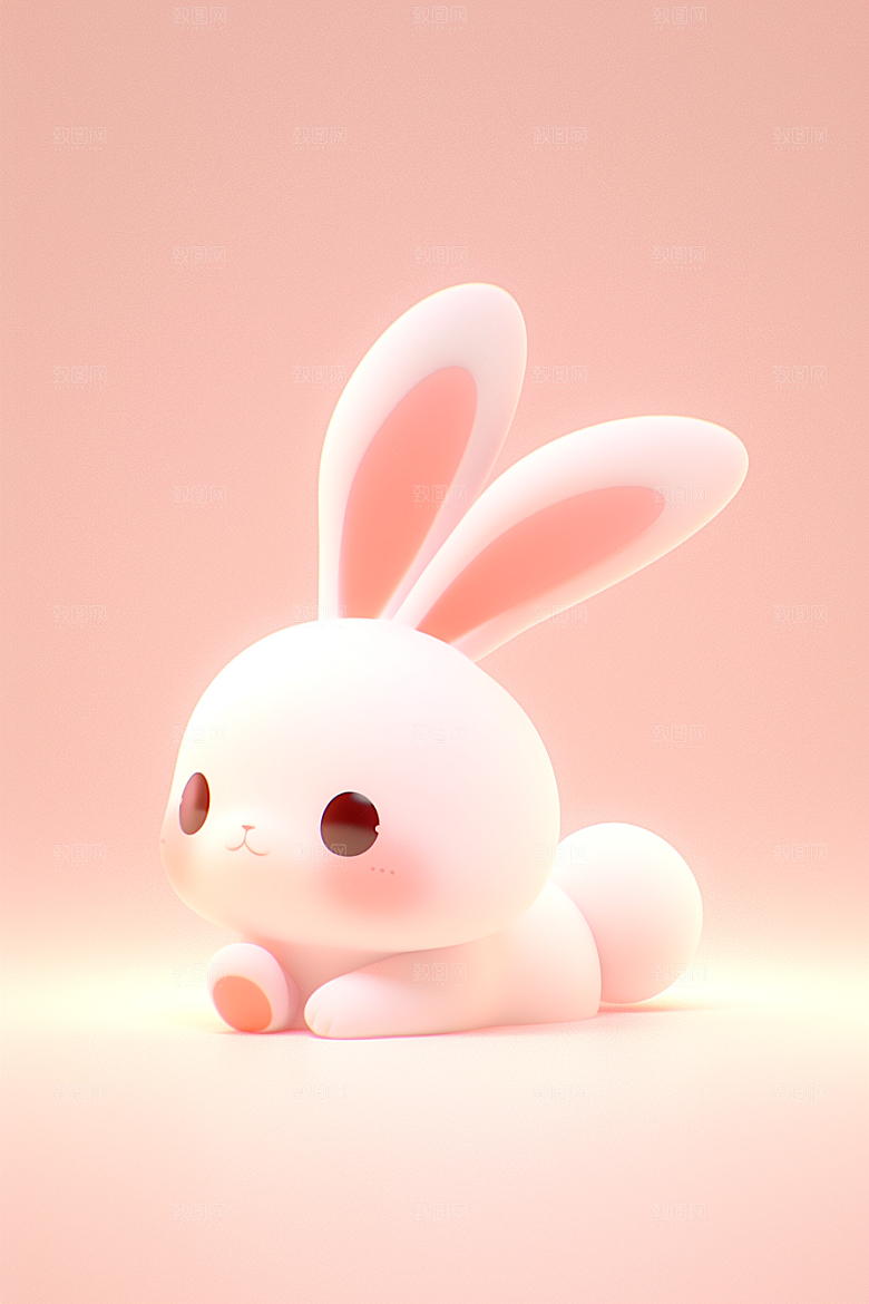 CG小兔子形象C4D模型