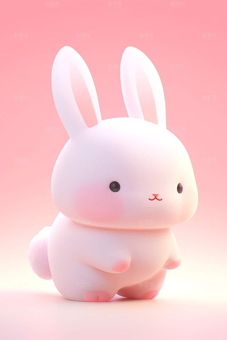 CG小兔子小白兔3D模型