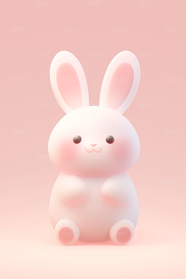 CG小兔子IP立体模型