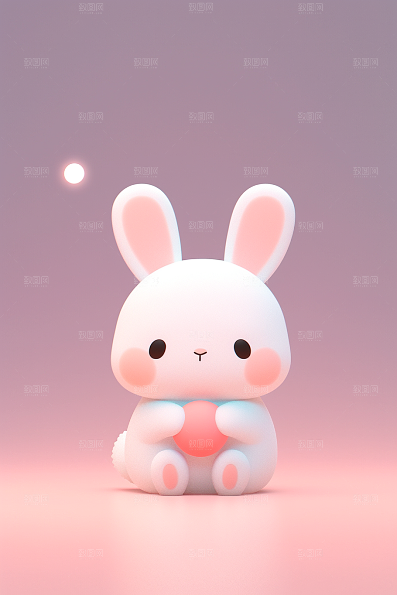 CG小兔子形象卡通模型