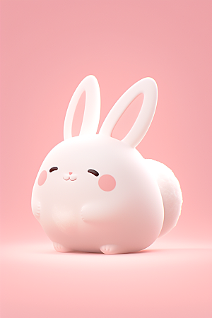 CG小兔子形象可爱模型