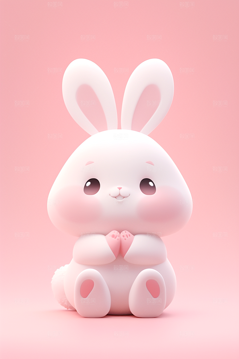 CG小兔子立体小动物模型