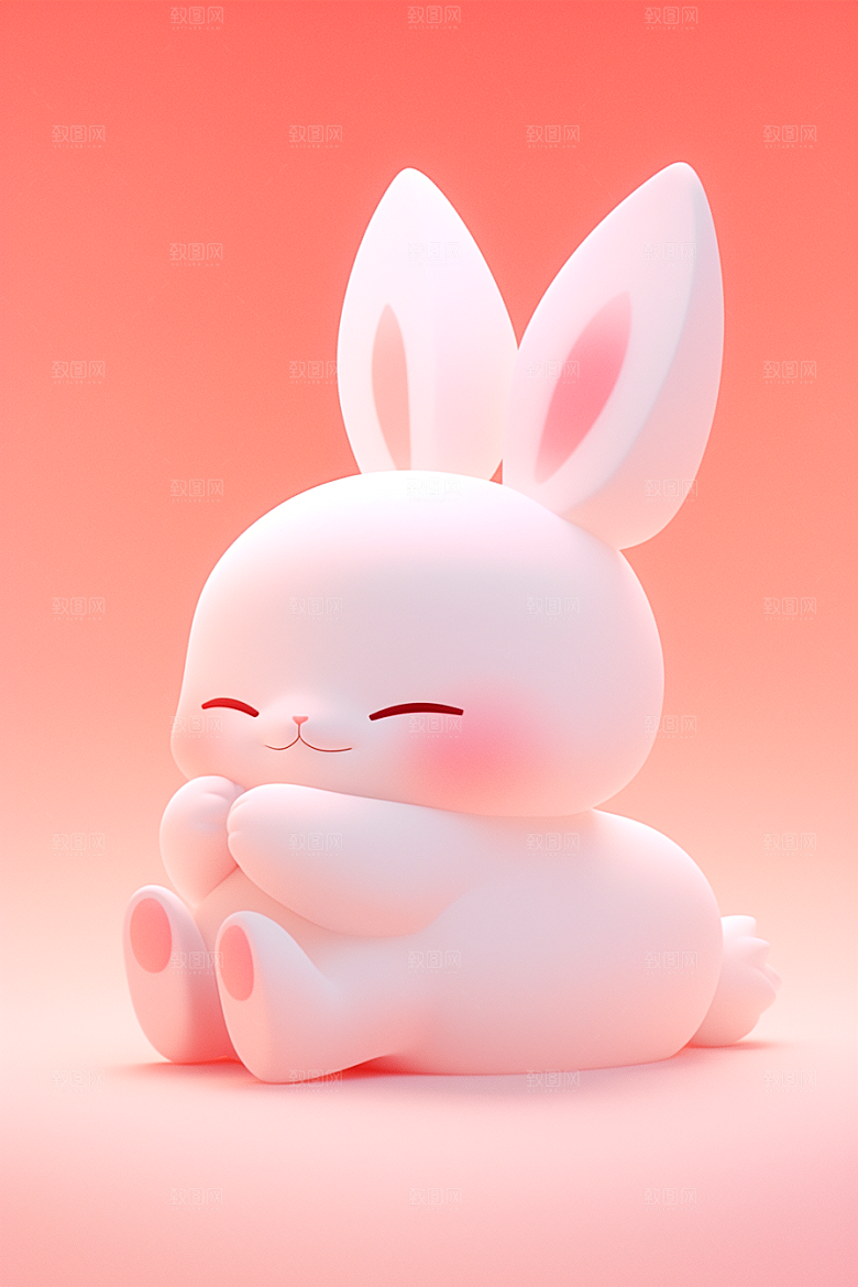 CG小兔子IP形象模型