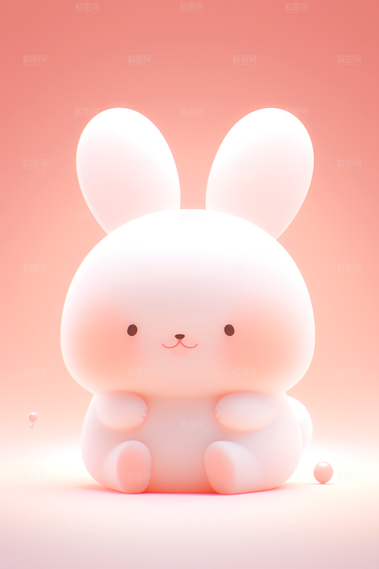 CG小兔子卡通3D模型