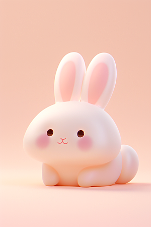 CG小兔子卡通立体模型