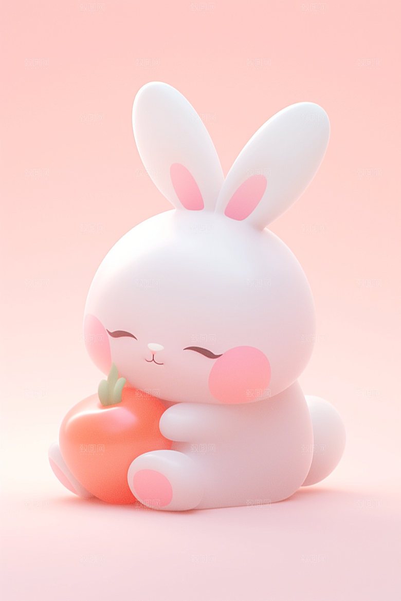 CG小兔子拟人3D模型