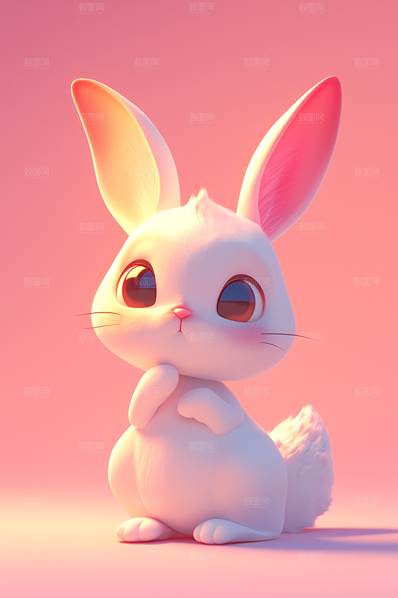 CG小兔子立体小动物模型